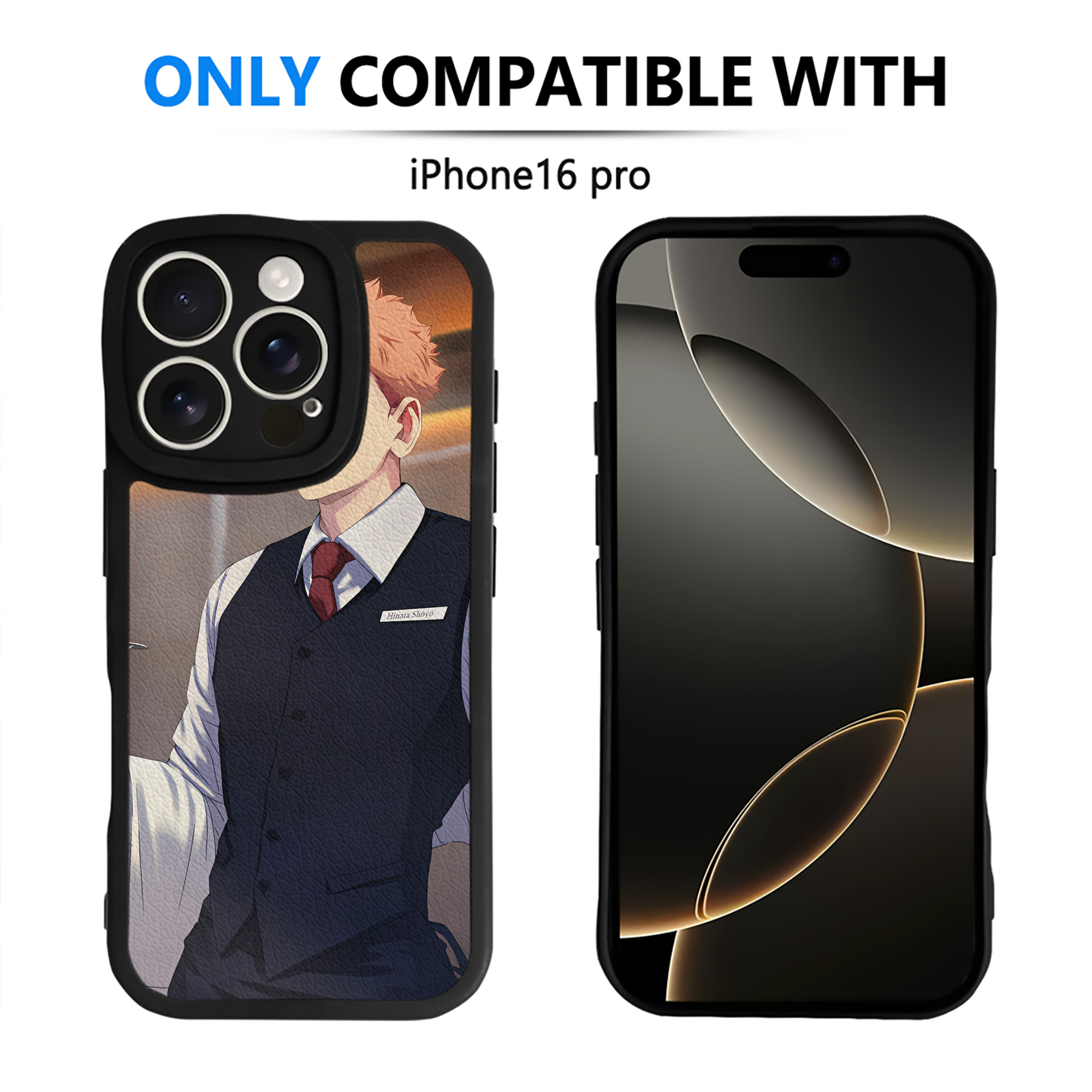 （画像用） ハイキュー!! Haikyu!! 【iPhone 16シリーズ対応】シリコンスマホケース（レザー調） 材質：シリコン